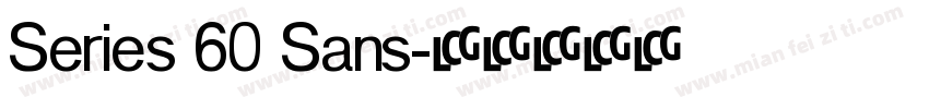 Series 60 Sans字体转换